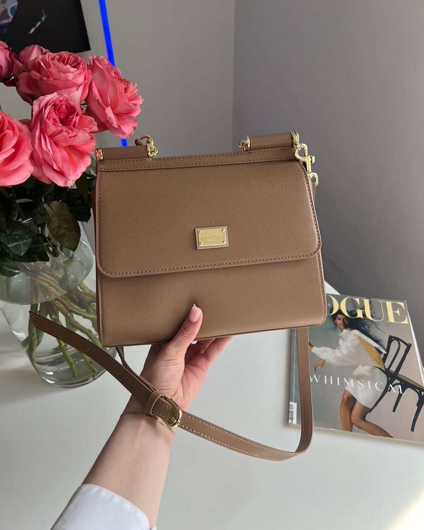 Leather satchel bag Sicily