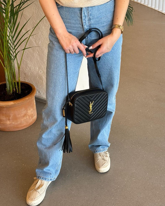 LOU camera bag in quilted leather